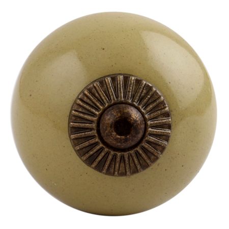 Spanish Olive Antique Fitting Ceramic Drawer Knob Online
